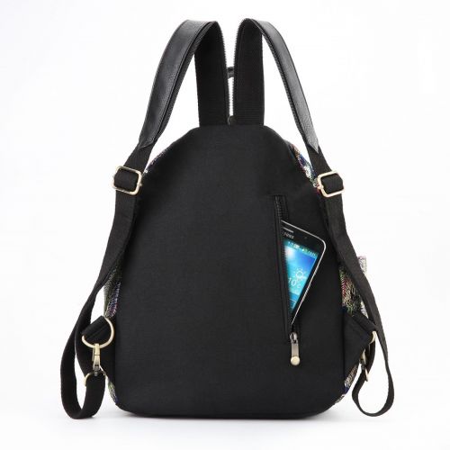  Goodhan Vintage Phoenix Sequins Embroideried Women Backpack Daypack Travel Shoulder Bag