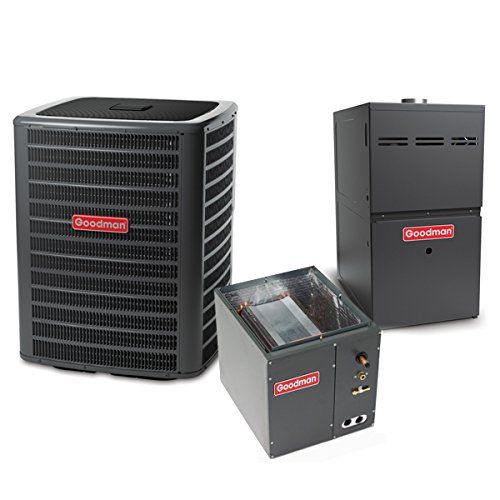  Goodman 2.5 Ton 14 SEER 80k BTU 80% AFUE 2 Stage Multi Speed Central Air Conditioner & Gas Split System - Upflow