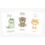 GoodnightFoxStudio ABC Alphabet Animal Flashcards | Perfect For Education or Decor