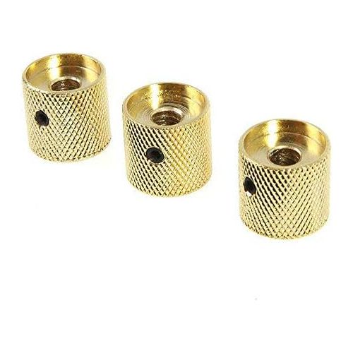  [아마존베스트]Goodplan Guitar Volume Control Metal Dome Knob Guitar Volume Tone Speed Control buttons for electric guitar parts gold 3 pieces