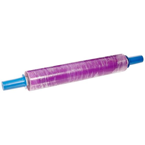  Goodwrappers BN201000 Linear Low Density Polyethylene Purple Tint Blown Hand Stretch Wrap with Built-in Dispenser and Hand Brakes, 1000 Length x 20 Width x 80 Gauge Thick (Case of