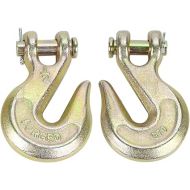 (2 Pack) 1/2 Inch Grade 70 Clevis Grab Hooks, 12,000 lbs WLL for Wrecker Flatbed Truck Trailer Tow Chain Transport