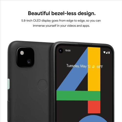 구글 [아마존베스트]Google Pixel 4a - New Unlocked Android Smartphone - 128 GB of Storage - Up to 24 Hour Battery - Just Black