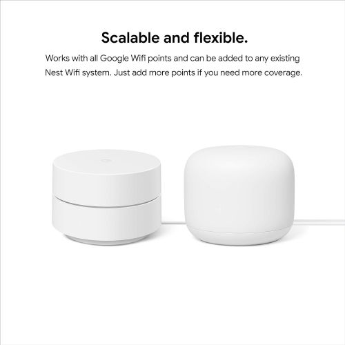 구글 Google WiFi system, 3-Pack - Router replacement for whole home coverage (NLS-1304-25)