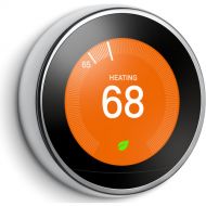 Google Nest Learning Thermostat (3rd Generation, Polished Steel)