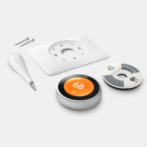  Google Nest Learning Thermostat (3rd Generation, Stainless Steel)