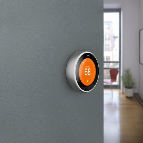  Google Nest Learning Thermostat (3rd Generation, Stainless Steel)