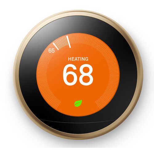  Google Nest Learning Thermostat (3rd Generation, Brass)