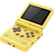 GoolRC Flip Handheld Console 3-inch IPS Screen Open System Game Console with 16G TF Card Built in 2000 Games Portable Mini Retro Game Console for Kids Yellow