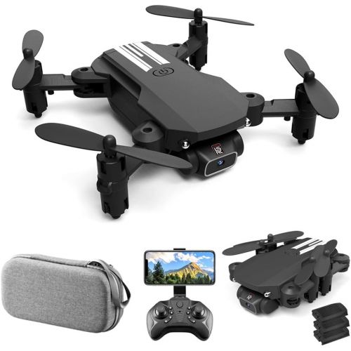  GoolRC Mini Drone for Kids and Adults, LS-MIN RC Quadcopter with 1080P Camera, 360° Flip, Gesture Photo/Video, Track Flight, Altitude Hold, Headless Mode, Include Carry Bag and 3 B