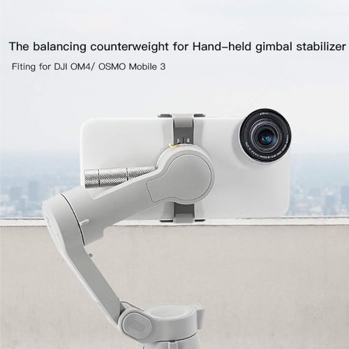  GoolRC Counterweight Compatible with DJI OM4 OSMO Mobile3, 3PCS Metal Counter Weight 50g Hand-held Gimbal Stabilizer Applied Balance Anamorphic Len for Smartphone Video Shooting