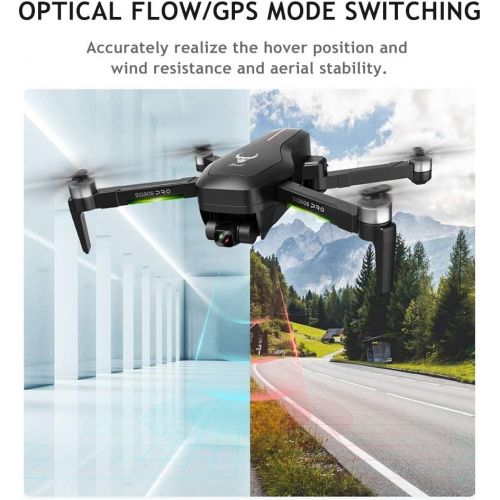  GoolRC SG906 PRO GPS Drone, 5G WiFi FPV RC Drone with 4K HD Camera, 2-Axis Gimbal, Brushless Motor, Foldable RC Quadcopter with Follow Me, Optical Flow Positioning, Carrying Bag an