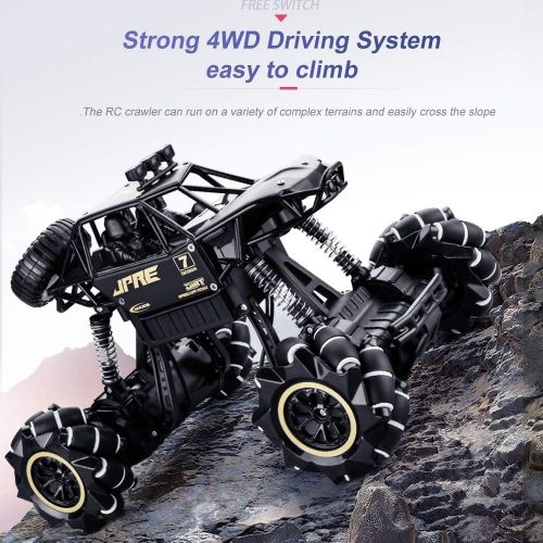  GoolRC 616A RC Stunt Car, 1/16 Scale 4WD 2.4GHz Remote Control Car, All Terrain Off-Road Rock Crawler Truck with Watch Gesture Sensing, 30KM/H High Speed Drift Racing RC Car for Ki