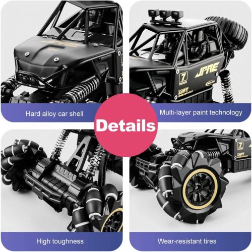  GoolRC 616A RC Stunt Car, 1/16 Scale 4WD 2.4GHz Remote Control Car, All Terrain Off-Road Rock Crawler Truck with Watch Gesture Sensing, 30KM/H High Speed Drift Racing RC Car for Ki