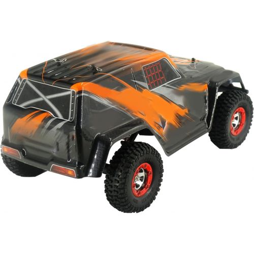  GoolRC FY02-01 RC Cars, 1:12 Scale Remote Control Car, 4WD 35KM/H High Speed Brushed Motor RC Truck, 2.4GHz All Terrains Off-Road Electric Toy Vehicle with 2 Batteries for Kids and