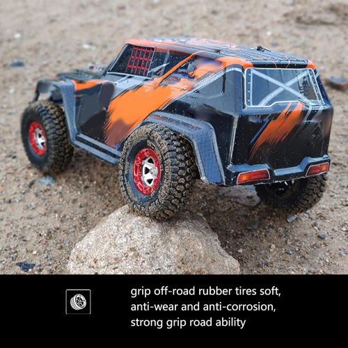  GoolRC FY02-01 RC Cars, 1:12 Scale Remote Control Car, 4WD 35KM/H High Speed Brushed Motor RC Truck, 2.4GHz All Terrains Off-Road Electric Toy Vehicle with 2 Batteries for Kids and