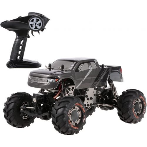  GoolRC 2098B RC Car for Kids and Adults, 1/24 Scale 2.4GHz Remote Control Car, 4WD 4WS Devastator Rock Crawler with Double Servo Off-Road RC Electric Toy Car RTR