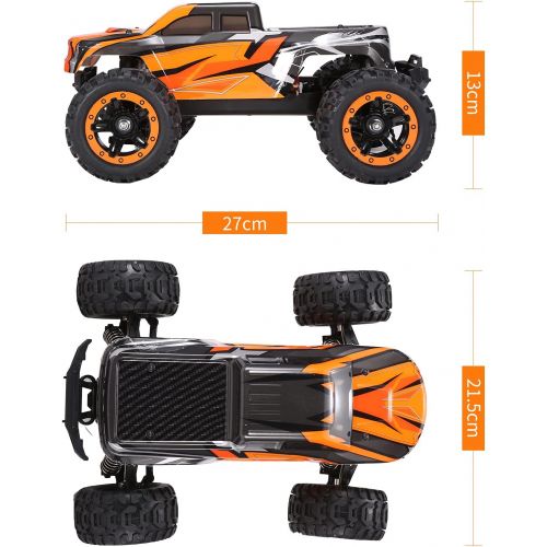  GoolRC 16889A Pro RC Cars, 1:16 Scale Remote Control Car, 4WD 45KM/H High Speed Brushless Motor RC Truck, 2.4GHz All Terrains Off-Road Electric Toy Vehicle for Kids and Adults