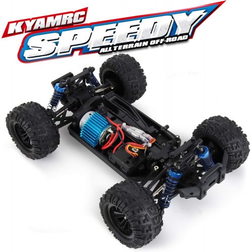  GoolRC Remote Control Car, KY-2819A 1:18 Scale RC Car, 4WD 2.4GHz Off Road Monster RC Truck, 35KM/H High Speed All Terrain Crawler for Kids and Adults (Pink)