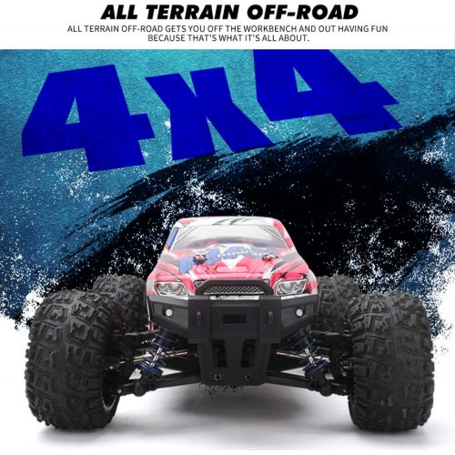  GoolRC Remote Control Car, KY-2819A 1:18 Scale RC Car, 4WD 2.4GHz Off Road Monster RC Truck, 35KM/H High Speed All Terrain Crawler for Kids and Adults (Pink)