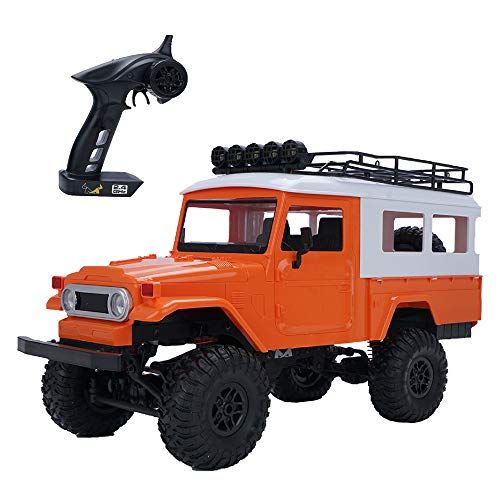  GoolRC MN-40 RC Car, 1:12 Scale 2.4GHz Remote Control Car, 4WD Off-Road RC Truck, Climb Rock Crawler Electric Vehicle Model for Kids and Adults (Orange)