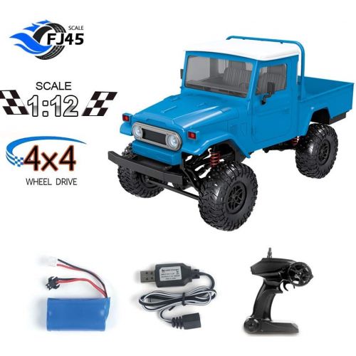  GoolRC MN-45 RC Crawler 2.4G 4WD Racing Off-Road Truck 4x4 1/12 Scale RC Car Fast High Speed Electric Vehicle with Led Light for Kids and Adults RTR