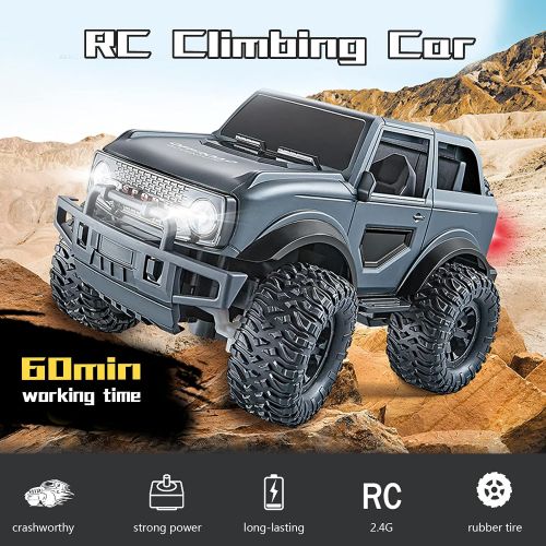  GoolRC RC Cars, 1:16 Scale 2.4GHz Remote Control Car, 518-01 Off-Road Truck, All Terrain Climbing Car, RC Rock Crawler for Kids and Boys Gift