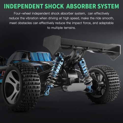  GoolRC WLtoys 184011 RC Car, 1:18 Scale Remote Control Car, 4WD 30KM/H High Speed Racing Car, 2.4GHz All Terrain Off Road RC Truck for Kids and Adults