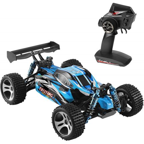  GoolRC WLtoys 184011 RC Car, 1:18 Scale Remote Control Car, 4WD 30KM/H High Speed Racing Car, 2.4GHz All Terrain Off Road RC Truck for Kids and Adults