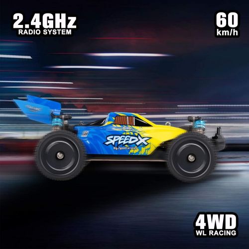  GoolRC RC Car XLF F16 1/14 Alloy Frame 4WD Off-Road Car 60km/h High Speed Racing Car 1600mAh Battery 2.4Ghz RC Buggy Drift Car