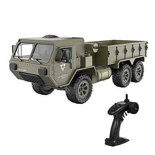  GoolRC Fayee RC Military Truck, 1/12 6WD 2.4GHz Army Truck Off-Road Car RTR Car Gift for Adults Kids Boys