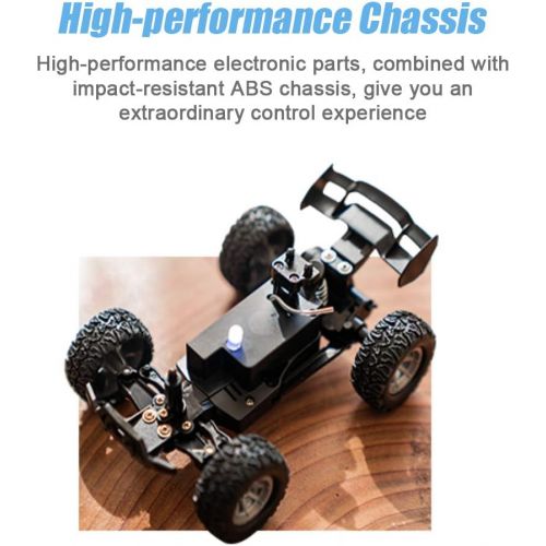  GoolRC S658 RC Car for Kids, 1:32 Scale 2.4GHz Remote Control Car, 20KM/H High Speed Racing Car with LED Light, Electric Toy Car for Boys & Girls (Blue)