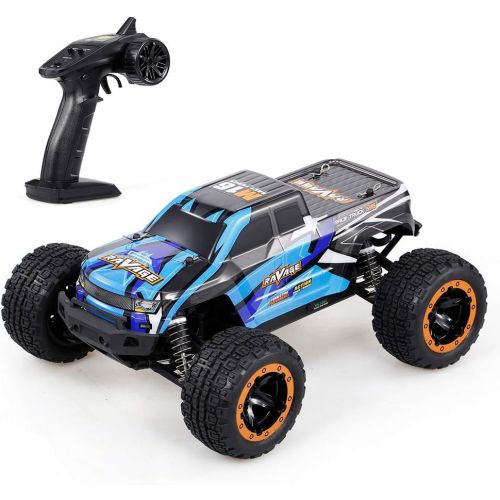  GoolRC 16889A RC Car, 1:16 Scale Remote Control Car, 4WD 45KM/H High Speed RC Truck with Brushless Motor, 2.4GHz All Terrain Big Foot Off Road Monster Truck Electric Vehicle Toy fo