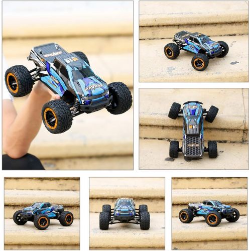  GoolRC 16889A RC Car, 1:16 Scale Remote Control Car, 4WD 45KM/H High Speed RC Truck with Brushless Motor, 2.4GHz All Terrain Big Foot Off Road Monster Truck Electric Vehicle Toy fo