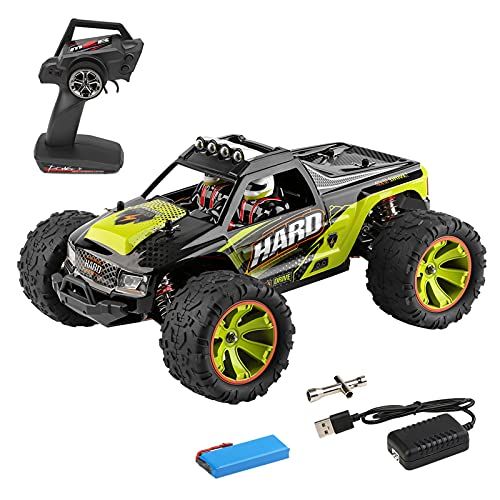  GoolRC WLtoys 144002 RC Car, 1:14 Scale Remote Control Car, 4WD 60KM/H High Speed RC Truck, 2.4GHz All Terrains Off-Road Car, Electric Toy Vehicle Climbing Car with Alloy Chassis f