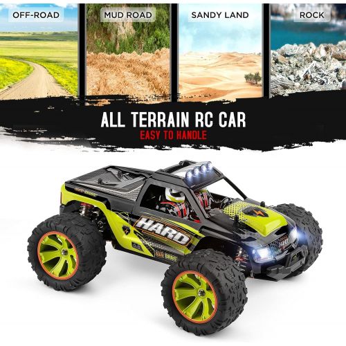  GoolRC WLtoys 144002 RC Car, 1:14 Scale Remote Control Car, 4WD 60KM/H High Speed RC Truck, 2.4GHz All Terrains Off-Road Car, Electric Toy Vehicle Climbing Car with Alloy Chassis f