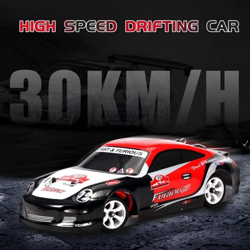  GoolRC WLtoys K969 RC Car, 1:28 Scale 2.4GHz Remote Control Car, 4WD 30KM/H High Speed RC Racing Car, Drift Car for Kids and Adults
