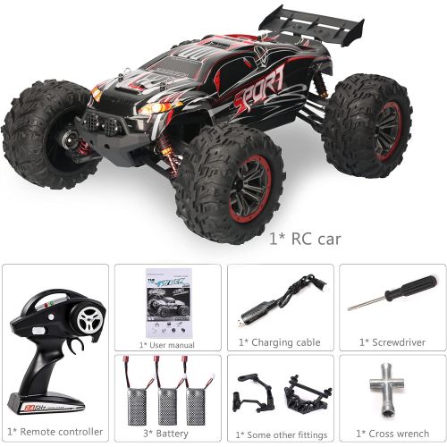  GoolRC X 03A RC Car, 1:10 Scale 2.4GHz Remote Control Car, 60km/h High Speed Racing Car, 4WD Brushless Motor Off Road Monster Truck for Kids and Adults, All Terrain Electric Crawle
