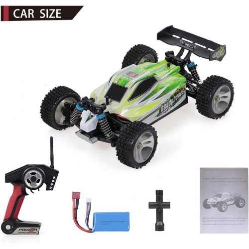  GoolRC WLtoys A959-B RC Car, 1:18 Scale 4WD 70KM/H High Speed Racing Car, 2.4GHz Remote Control Off Road RC Trucks Vehicle for Kids Adults