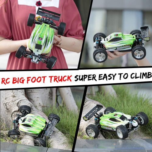  GoolRC WLtoys A959-B RC Car, 1:18 Scale 4WD 70KM/H High Speed Racing Car, 2.4GHz Remote Control Off Road RC Trucks Vehicle for Kids Adults