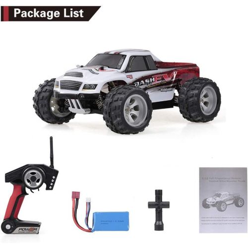  GoolRC WLtoys A979-B RC Car 2.4G 1/18 Scale 4WD 70KM/h High Speed Electric RTR Monster Truck