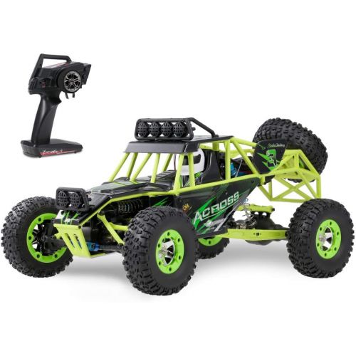  GoolRC WLtoys 12428 RC Car, 1/12 Scale 4WD 50km/h High Speed RC Rock Crawler, 2.4Ghz Remote Control Off Road Truck for Adults & Kids