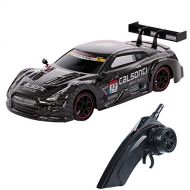 GoolRC Racing Drift RC Car, 1/18 Scale 4WD 2.4GHz Remote Control Car, 28km/h High Speed Racing Car for Adults and Kids (Black)