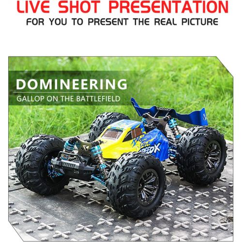  GoolRC F17 RC Car, 1/14 Scale 2.4GHz Remote Control Car, 4WD 70km/h High Speed Racing Car for Adults & Kids, All Terrain Off Road Truck RTR with Brushless Motor, Metal Chassis and