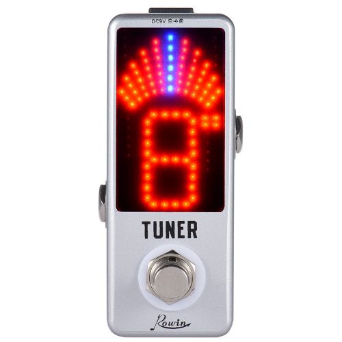  Goolrc Mini Chromatic Tuner Pedal Effect LED Display True Bypass for Guitar Bass