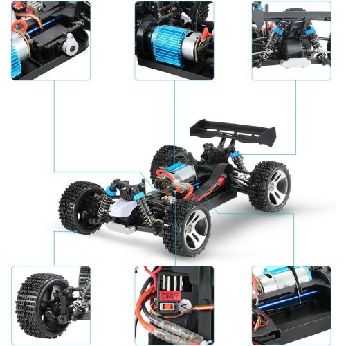  Goolsky Original Wltoys A959 Upgraded Version 1/18 Scale 2.4G Remote Control 4WD Electric RTR Off-Road Buggy RC Car