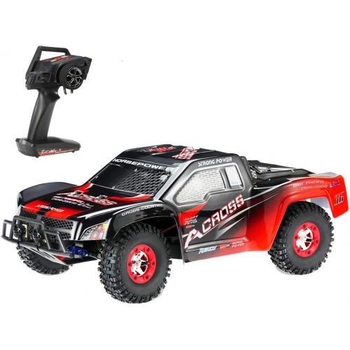  Goolsky WLtoys 12423 RC Car, 1/12 Scale 2.4GHz Remote Control Car, 4WD Electric Brushed Short Course RTR RC Truck