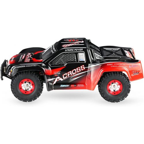  Goolsky WLtoys 12423 RC Car, 1/12 Scale 2.4GHz Remote Control Car, 4WD Electric Brushed Short Course RTR RC Truck