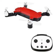 Goolsky SIMTOO XT175 Fairy Brushless Selfie Drone GPS Optical Flow Positioning 8.0MP 1080P HD Camera Folding WiFi FPV Altitude Hold RC Quadcopter (Red)