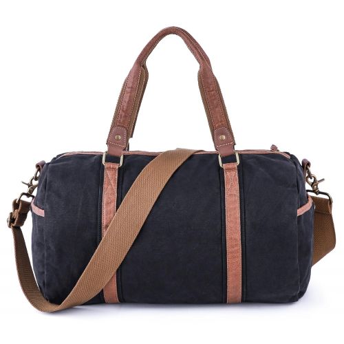  Gootium Duffle Bag - Canvas Travel Duffel Weekender Shoulder Bags Gym Tote